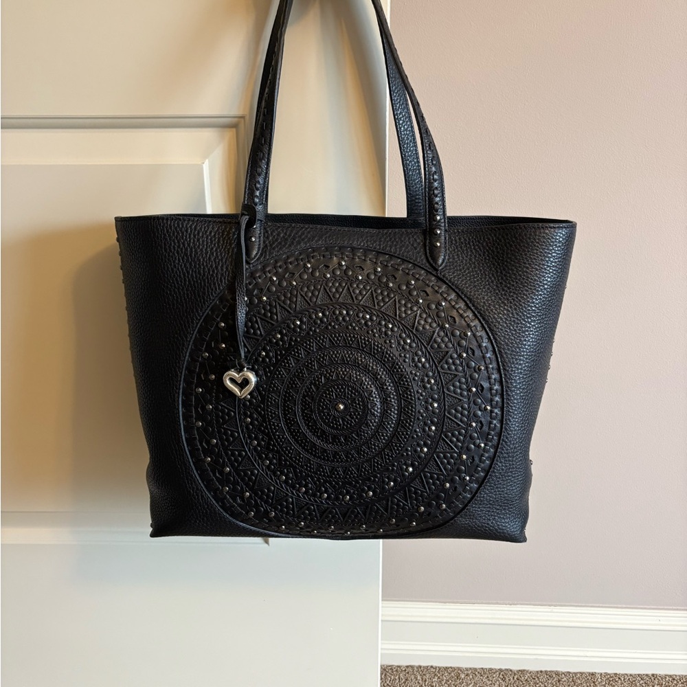 Brighton Claudine Ferrara Medallion Black Tote